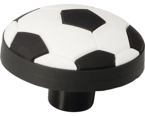 Knopf Kunststoff Fußball Ø 37 mm weiß