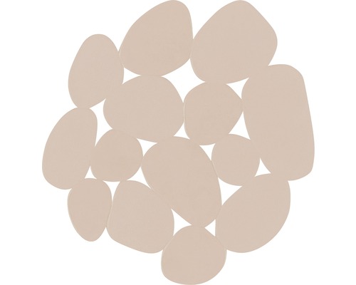 Anti-Rutsch-Sticker Msv Kiesel 12,2x13 cm 4 Stück beige