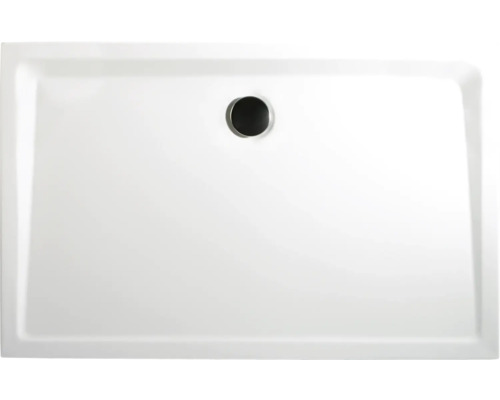 Extraflaches Rechteck-Duschwannen-Set Schulte D212810 80x100x4 cm weiß