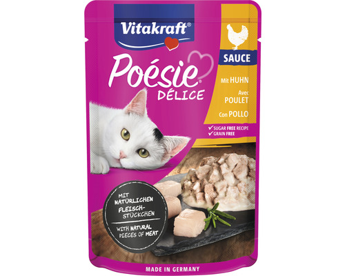 Vitakraft Poesie Delice Katzenfutter mit Huhn im Portionsbeutel