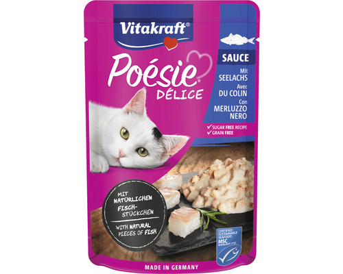 Vitakraft Poésie Délice Katzenfutter mit Seelachs in Sauce