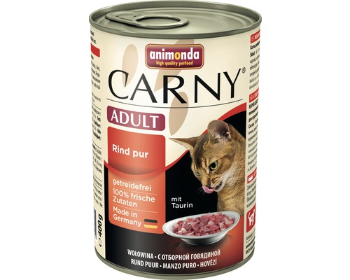 Katzenfutter nass ANIMONDA Carny Adult Rind pur 400 g