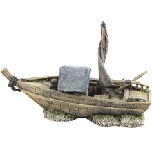Dekoration eines Schiffswracks für ein Aquarium