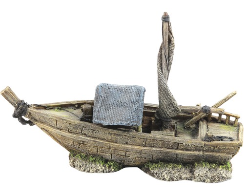 Dekoration eines Schiffswracks für ein Aquarium