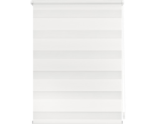 Weißes Doppelrollo für Fenster