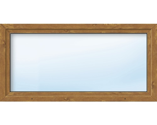 Kunststofffenster ARON Basic weiß/golden oak 1000x650 mm DIN Links