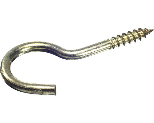 Schraubhaken gebogen vermessingt 3,5x60 mm 100 Stück Schraubhaken gebogen vermessingt 3,5x60 mm 100 Stück