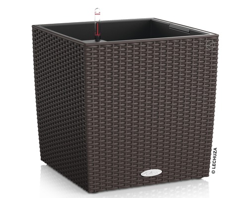 Brauner Pflanzkübel mit Bewässerungssystem