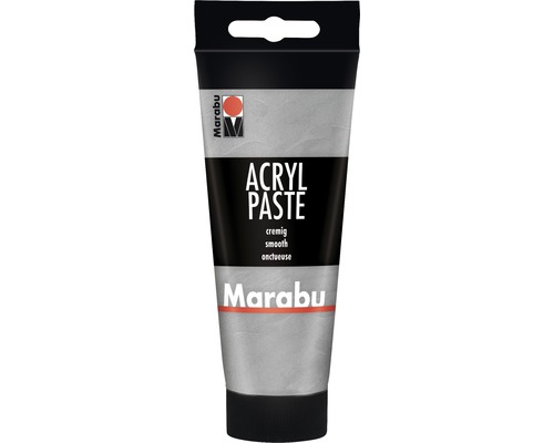 Marabu Künstler- Acrylfarbe Acrylpaste 082 silber 100 ml