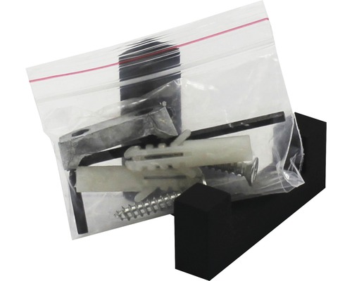 Befestigungsmaterial in einer transparenten Verpackung