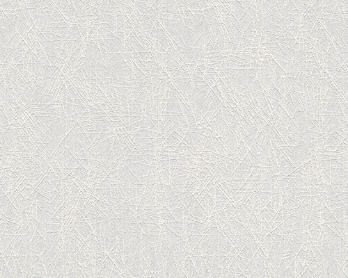 Weiße Vinyltapete mit unregelmäßigem Linienmuster