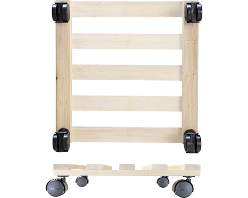 Holz Pflanzenroller mit Rollen