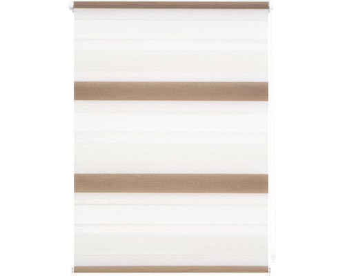 Doppelrollo mit horizontalen Streifen