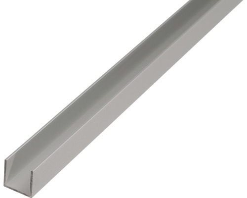 U-Profil Aluminium silber 18 x 20 x 1,3 mm 1,3 mm , 1 m