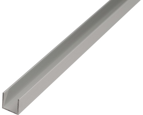 U-Profil Aluminium silber 18 x 20 x 1,3 mm 1,3 mm , 1 m U-Profil aus Metall