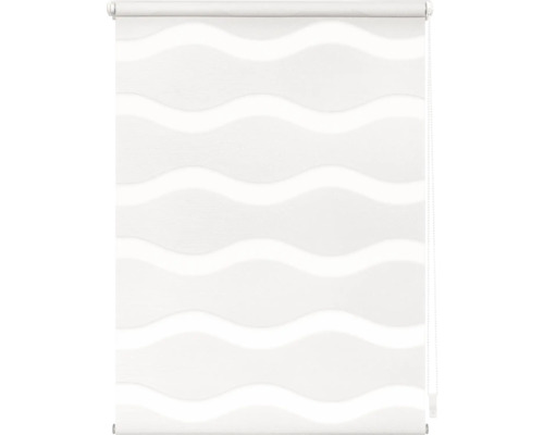 Fensterrollo mit Wellenmuster zur Lichtregulierung