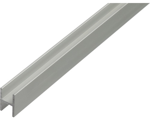 H-Profil Aluminium silber 9,1 x 12 x 1,3 mm 1,3 mm , 1 m Aluminium H-Profil für vielfältige Anwendungen