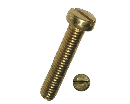 Gewindeschraube Zylinderkopf Schlitz Vollgewinde 3 x 30 mm 100 Stück-0