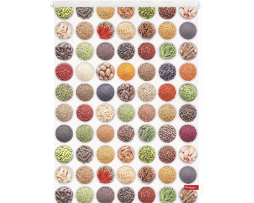 Rollo mit Gewürzmuster für Fensterdekoration