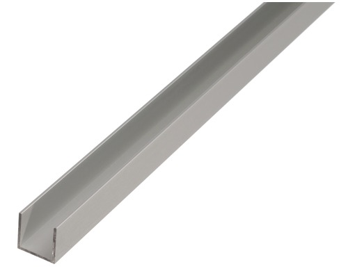 U-Profil Aluminium silber 18 x 20 x 1,3 mm 1,3 mm , 2 m