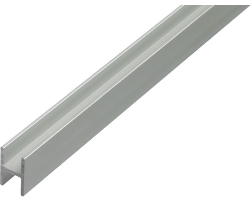 H-Profil Aluminium silber 9,1 x 12 x 1,3 mm 1,3 mm , 2 m Aluminiumprofil