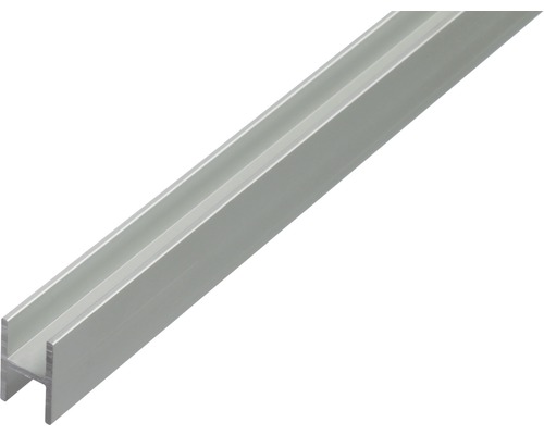 H-Profil Aluminium silber 9,1 x 12 x 1,3 mm 1,3 mm , 2 m