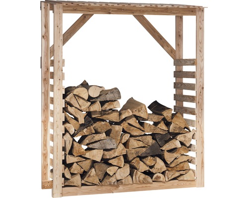 Brennholzregal Konsta Lärche 150x60x180 cm natur