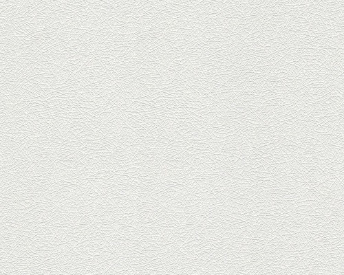 Weiße Vinyl Tapete mit feiner Oberflächenstruktur