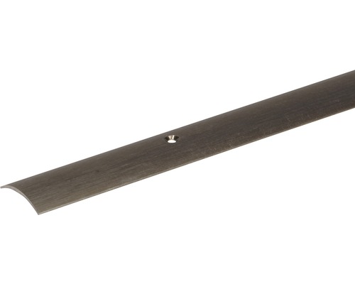 Übergangsprofil Aluminium bronze eloxiert 30x1,6 mm , 2 m Bodenprofil aus Metall mit Befestigungsbohrung