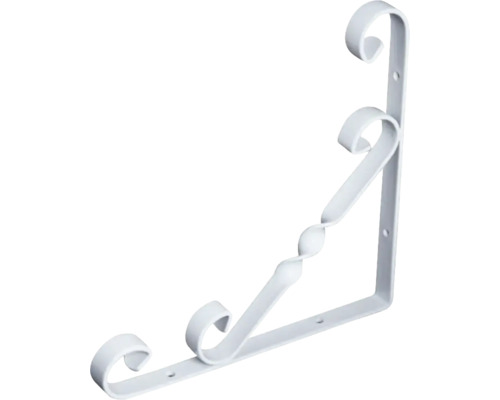 Weißer Regalwinkel mit dekorativem Design