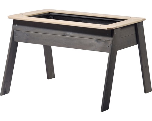 Hochbeet aus Holz mit erhöhten Beinen