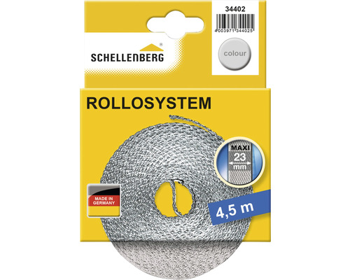 Schellenberg Rollladengurt, 4,5 Meter, maximal 23 Millimeter Gurtbreite