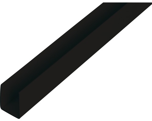 U-Profil schwarz 18 x 10 x 1 mm 1,0 mm , 1 m U-Profil schwarz 18 x 10 x 1 mm 1,0 mm , 1 m
