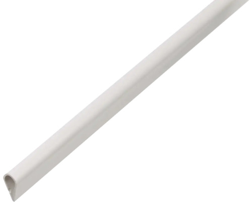 Klemmprofil PVC weiß 15 x 0,9 , 1 m Kunststoff-Kabelschutzprofil