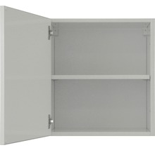 Offener Badezimmerschrank mit Einlegeboden