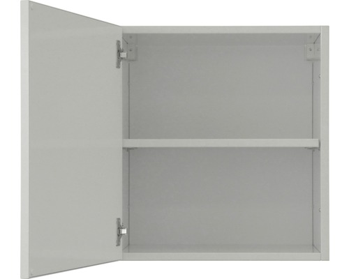 Offener Badezimmerschrank mit Einlegeboden