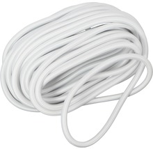 Weiße Gummischnur aufgerollt