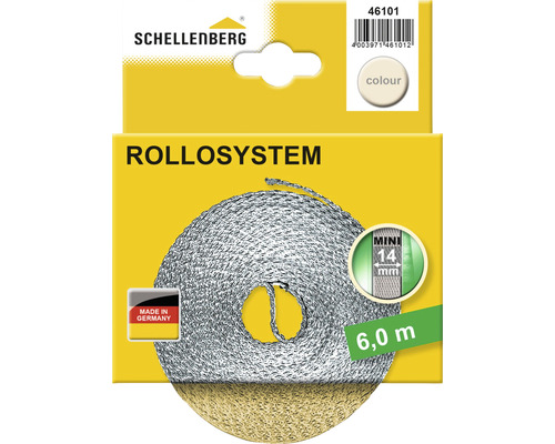 Schellenberg Rollosystem Mini, 14 mm breit, 6 Meter lang
