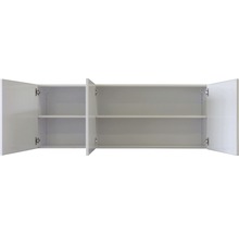 Geöffneter Hängeschrank mit Regalböden