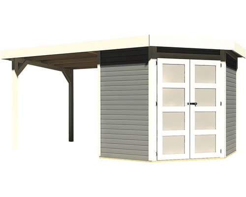 Gartenhaus mit Anbau aus Holz