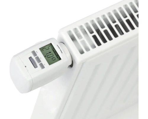Heizkörper mit elektronischem Thermostat zur Temperaturregelung