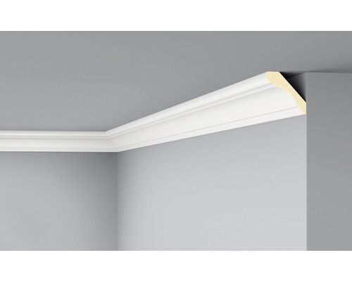 Deckenleiste F11 1 St. 2 m x 70 x 70 mm Zimmer mit Stuckprofil an der Decke