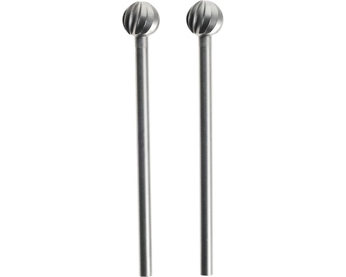 Zwei Kugelfräser aus Metall