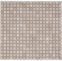 Mosaikfliese aus Naturstein mit quadratischen Elementen