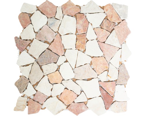 Natursteinmosaik Marmor Ciot 1513 30,5x30,5 cm beige braun Mosaikfliese aus Naturstein