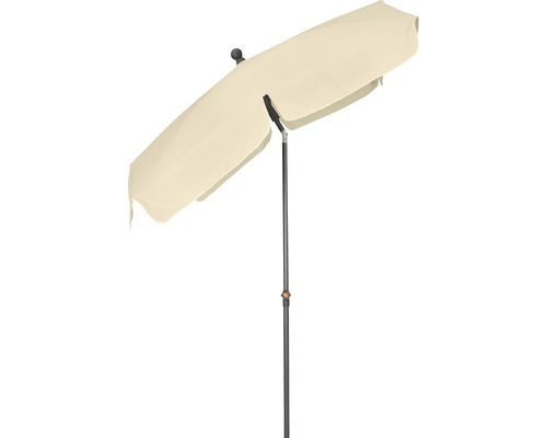 Halber rechteckiger Sonnenschirm mit Mast