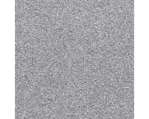 Teppichboden Velours Treviso grau FB73 400 cm breit (Meterware) Nahaufnahme eines grauen Teppichs.