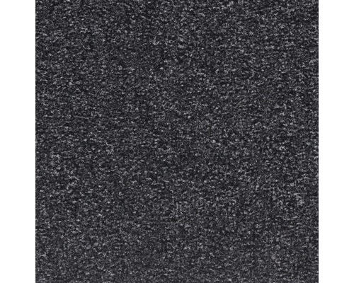 Teppichboden Velours Treviso schwarz FB78 400 cm breit (Meterware) Nahaufnahme eines Teppichs