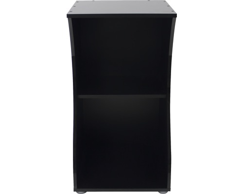 Schwarzer Badschrank mit einem Fach