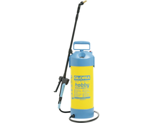 GLORIA hobby exclusiv - Drucksprühgerät 5 L, Gartenspritze mit hochwertiger Ausstattung wie Teleskopsprührohr Gloria Hobby Exclusiv Drucksprüher